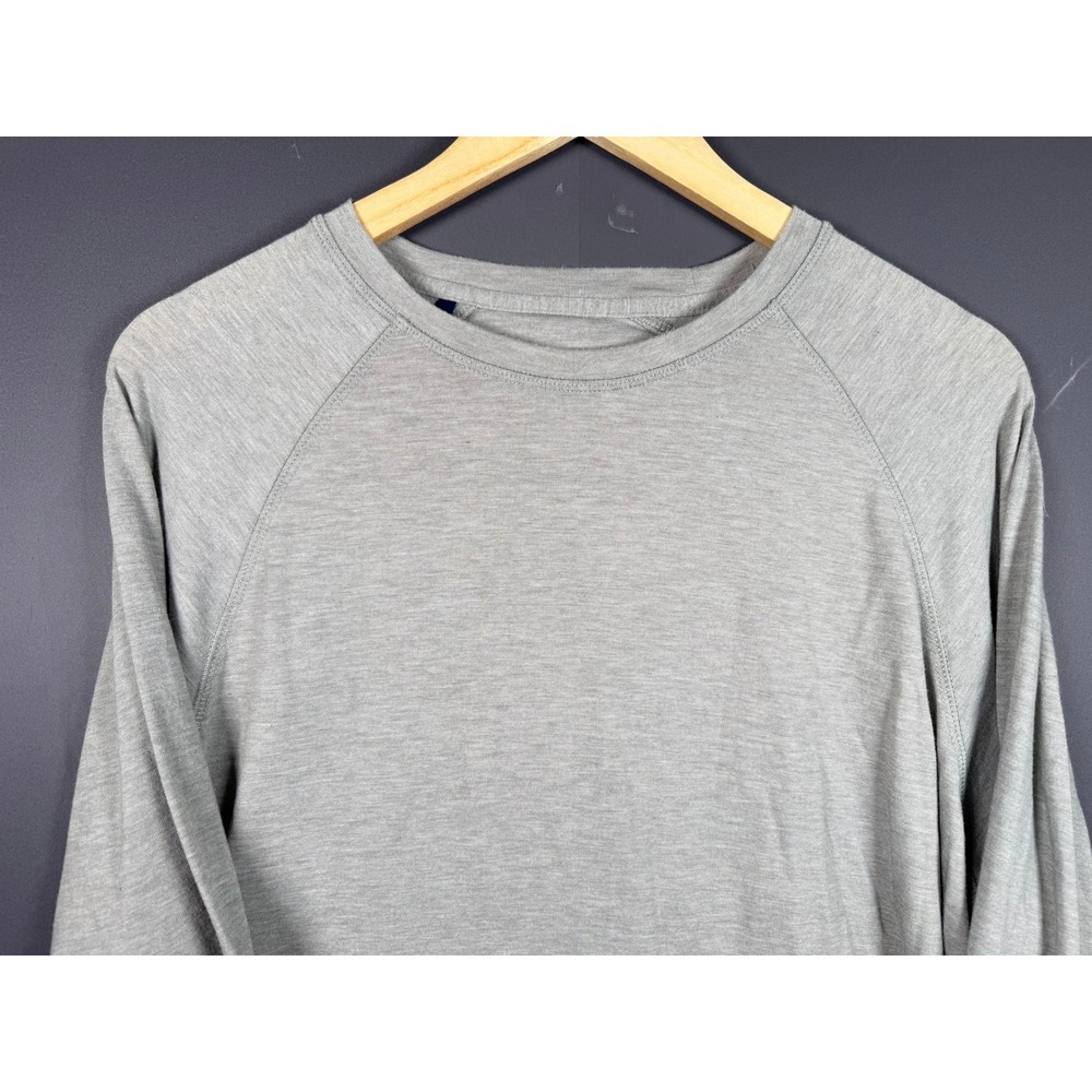 Onward Reserve Performance Mens Large Long Sleeve T-Shirt Gray Raglan Bear Logo